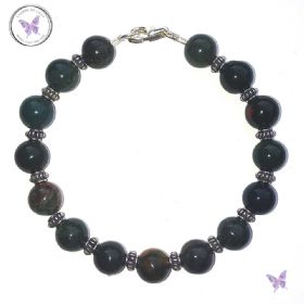 Bloodstone & Silver Bracelet